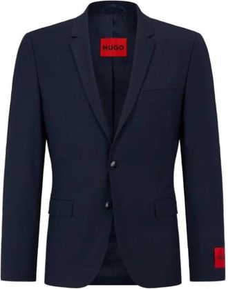 HUGO BOSS Arti M204X - Heren - Blazers - Blauw - M - Wol - Jassen