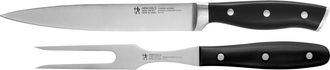 J.A. Henckels International Forged Accent 2-pc Carving Set - Black Handles