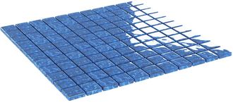 vidaXL Azulejo Mosaico 11 Uds. 50 X 50 Cm Azul Cristal Vidaxl