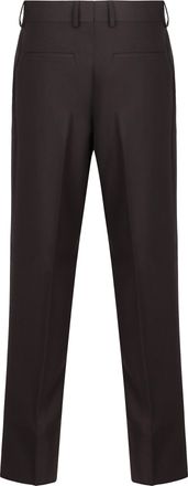 Fendi Mens Wool Chinos Coffee Polyester