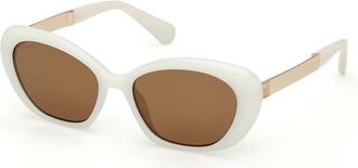 Max & Co. MO0133 25J Womens Sunglasses White Size 55
