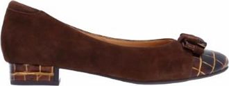 L'Amour Des Pieds Womens Farida Leather Pump Shoes In Chocolate Brown