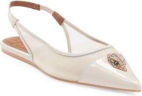 Kurt Geiger Belgravia Slingback Flat in Bone/Comb at Nordstrom Rack, Size 9.5Us / 40.5Eu