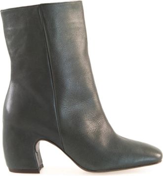 Cortana Moon Heel Boot - Dames - Laarzen met Hak - Groen - 41 EU - Leer - Schoenen