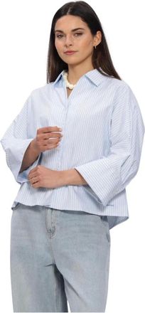 Selected Dames, Blouses & Shirts, Blauw, Maat: S
