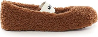 Moon Boot Shearling Ballerina Flats