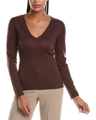 N.Peal N. PEAL Imogen V-Neck 100% Cashmere Sweater
