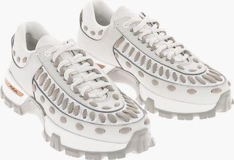 Ermenegildo Zegna EZ COUTURE Sneakers CLAUDIO in Pelle e Tessuto Ermenegildo Zegna