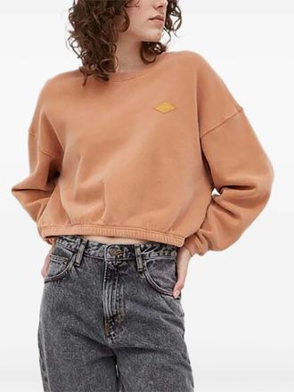 American Vintage patch sweatshirt - Orange