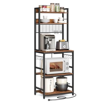 Vasagle Estanter&iacute;a de cocina con 4 enchufes y 2 puertos usb