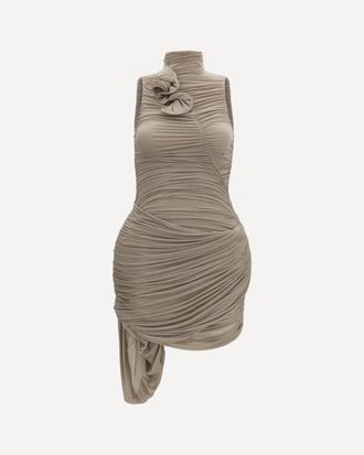Magda Butrym Draped high-neck Dress Female 36