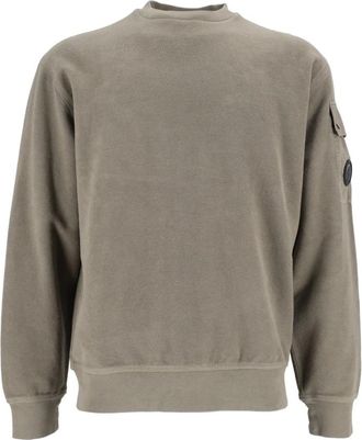 C.P. Company Felpa Girocollo - Heren - Sweatshirts - Groen - L - Hoodies & sweatvesten