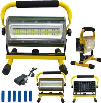 Trade Shop Trade Shop - Foco Port&aacute;til De Exterior Con Bater&iacute;a Recargable, 100 W, Led W812