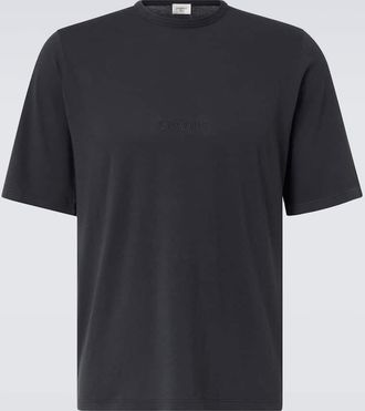 Saint Laurent Logo cotton jersey T-shirt