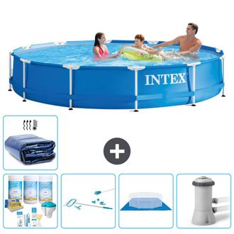 Intex Piscina Con Estructura Redonda - 366x76 Cm - 7-piezas S20442
