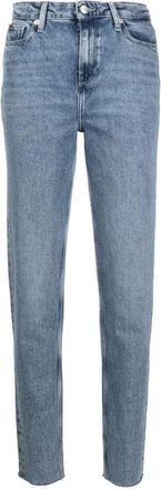 Tommy Hilfiger Blue Skinny Jeans Gramercy Tapered Style - Dames - Slim Fit Jeans - Blauw - W31 L32 - Katoen - Jeans