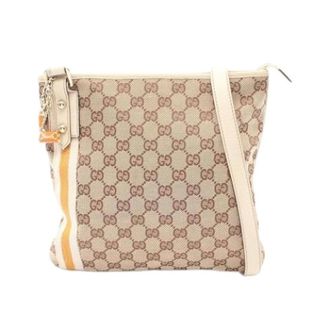 Gucci Pre-owned Cross Body Bags, female, Beige, Size: ONE SIZE Pre-owned Vintage Canvas Shoulder Bag
