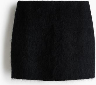 H&M Jupe aus Mohairmix - Schwarz