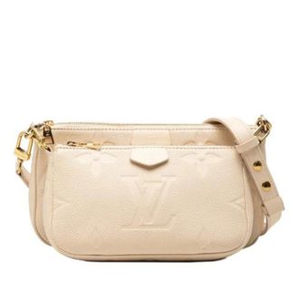 Louis Vuitton Pre-owned Multi Pochette Accessoires - Dames - Pre-owned - Beige - Maat: ONE Size Leer
