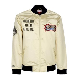 Mitchell & Ness NBA Team Lichtgewicht Satijnen Bomberjack - Heren - Bomber jackets - Geel - M - Satijn - Jassen