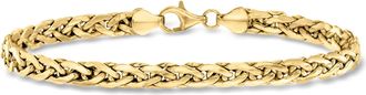 Ross-Simons 14kt Yellow Gold Wheat-Link Bracelet