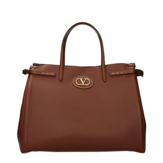 Valentino Garavani Antibes Donnas Borsa a mano in pelle Marrone/Tabacco