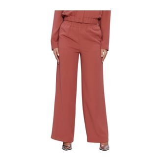 Lina Locchi Ll-Albertina Wijde Broek - Dames - Broeken - Oranje - Maat: 2XL