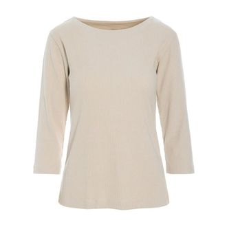 Bitte Kai Rand Blusa de Malla Acanalada - Tops - Mujer - Beige - 2XL