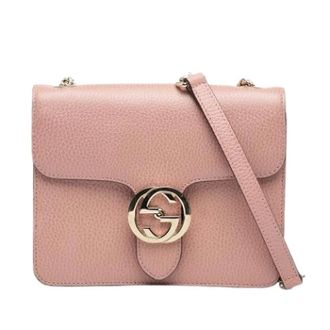 Gucci Pre-owned Cross Body Bags, female, Pink, Size: ONE SIZE Pre-owned Crossbody Bag