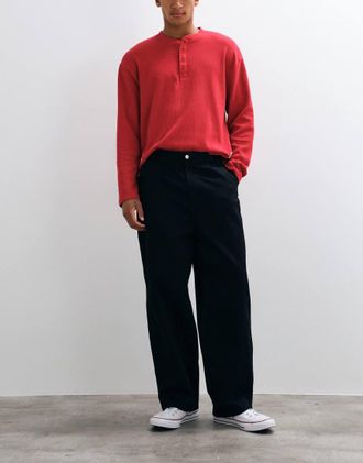 Carhartt Work in Progress Holden - Pantaloni comodi dritti neri-Nero