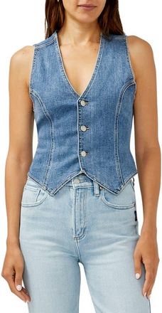 Silver Jeans Co Classic Denim Vest in Indigo at Nordstrom, Size X-Small