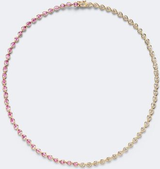 Anita Ko 18kt gold choker with sapphires and diamonds
