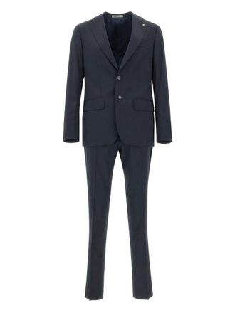 Corneliani Pak met enkele rij knopen - Blauw