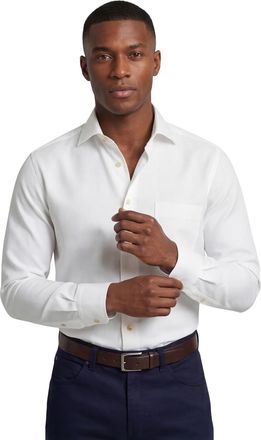 Eton katoenen Eton overhemd wit effen katoen Classic Fit