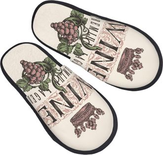 Generic Wine Unisex Sliders Breathable Slippers Cosy Shoes For Indoor Bedroom Outdoor M