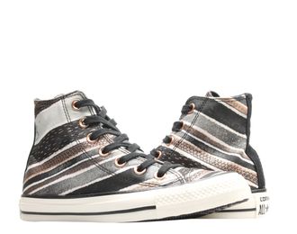 Converse Chuck Taylor All Star Hi Stripe Black/Dolphin Womens Sneakers 551564C