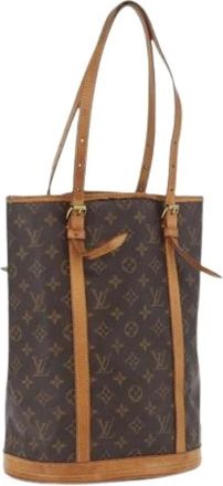 Louis Vuitton Pre-owned Bucket Bags, female, Brown, Size: ONE SIZE Pre-owned Bucket Bag