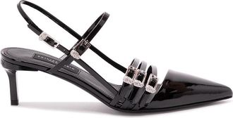 Philipp Plein Multi-Strap Mid-Heel Slingbacks