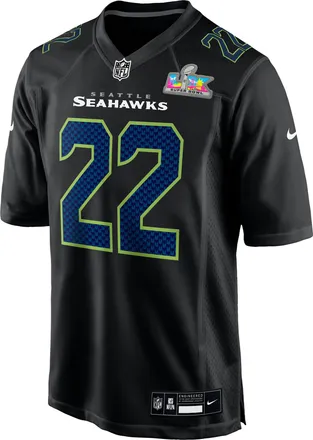 Nike Rashid Shaheed Seattle Seahawks Super Bowl LX Nike Mens NFL Game Fashion Jersey in Black | 22NM00AF78-21B