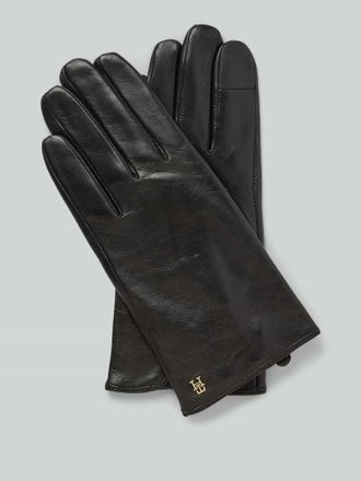 Tommy Hilfiger Handschuhe aus Ziegennappa in Black, Gr&ouml;&szlig;e M/L