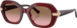 Vogue Eyewear Vo 5706Sb Zonnebrillen - Dames - Zonnebrillen - Rood - 50 MM - Nylon - Accessoires