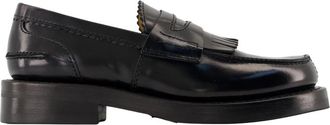 Our Legacy Zwarte Leren Loafer - Gladde Kalfshuid - Heren - Loafers - Zwart - 36 EU - Leer - Schoenen