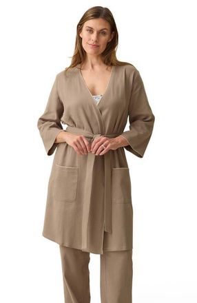 Kindred Bravely Cotton Blend Robe in Taupe at Nordstrom, Size X-Large