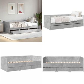 vidaXL Divano Letto con Cassetti senza Materasso 90x190 cm - Letto da giorno - Cassetti