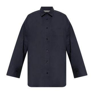 By Malene Birger Mujer, Blusas y Camisas, Azul, Talla: L