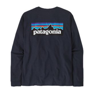 Patagonia Mens Ms L/S P-6 Logo Responsibili-tee T-Shirt, Nena, L