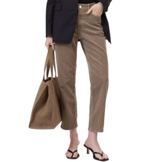 Closed Milo Straight Leg Corduroy Pants In Clay Beige