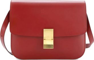 Celine Classic Box Bag Smooth Leather Medium crossbody bag - Rood