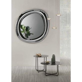 Capodarte Capodarte - Specchio sagomato move 108x120 cm con cornice curva Fume