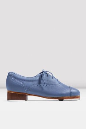 Bloch Mens Jason Samuels Smith Pebble Leather Tap Shoes, Sky Blue Pebble Leather